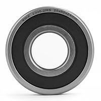 XiKe 1 Stück 2305-2RS abgedichtetes Pendelkugellager 25x62x24mm, Vorgeschmiert aus Chromstahl, Für DIY, 3D-Drucker, Förderbänder, Lüftungsgeräte, etc.