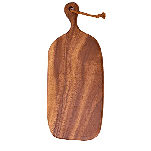Le-Hoki Walnut Wood Cutting Boards for Kitchen, Ultra Thick Hardwood Chopping with Easy-grip handle, Cheese and Food Server Charcuterie(17.3 x 7.48 x 0.78 in)