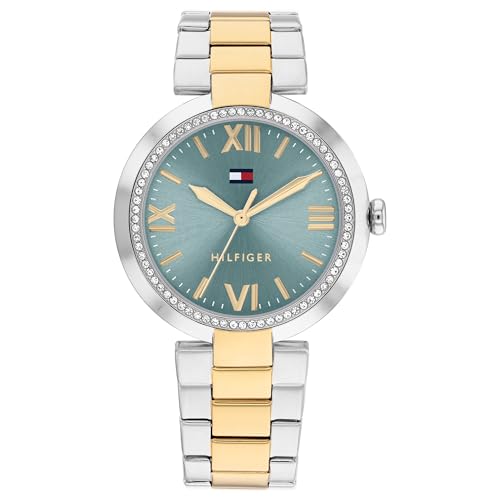 Image of Tommy Hilfiger Analog Blue Dial Stainless Steel Strap Watch for Women