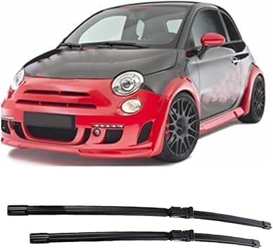 Essuie-glace pour FIAT 500 anti-bruit et sans trace kit de balais avant 24+14 pouces