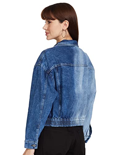 Image of Max Women's Faded Short Length Denim Jacket