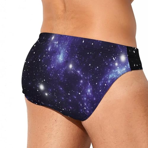 Galaxy in The Sky Mens Swim Briefs Bikini Sexy Low Rise Trunks Swimsuit Bathing Suit Beach3