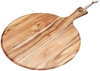Natural Elements Wooden Cheese Board / Serving Platter, Round, 41 x 30 cm