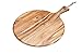 KitchenCraft Natural Elements Tagliere Rotondo/Piatto da Portata per Formaggi in Legno, 41 x 30 cm