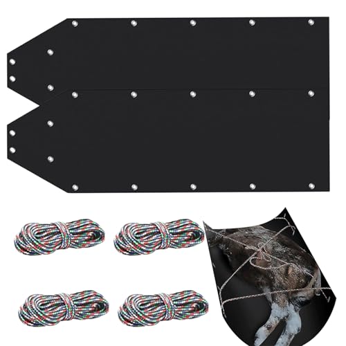 Slitta da cervo – Slitta portatile multiuso per la caccia pratica | Trasporto di gioco da neve per pesca sul ghiaccio, trasportatore di attrezzature in legno per riscaldamento, kit di trazione per