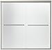 KOHLER K-709062-D3-MX Gradient Sliding Bath Door, 58-1/16" H x 59-5/8" Width with 1/4" Thick Frosted Glass, Matte Nickel