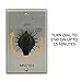 GE In-Wall Mechanical Countdown Timer Switch, Spring Wound, Up to 15 Minutes, 1-Minute Intervals, No Neutral Wire Needed, Ideal for Lights, Exhaust Fans, Heaters, LED, 15303