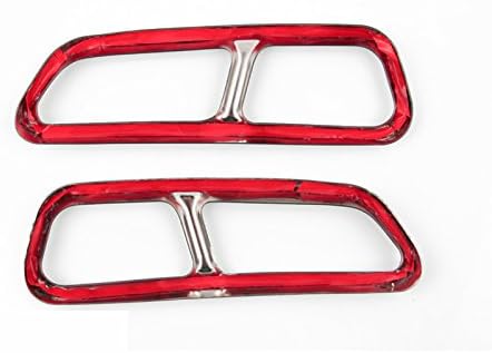 Stainless Rear Exhaust Muffler Tail Pipe Trim Cover 2pcs for Audi A7 S7 2015-2018