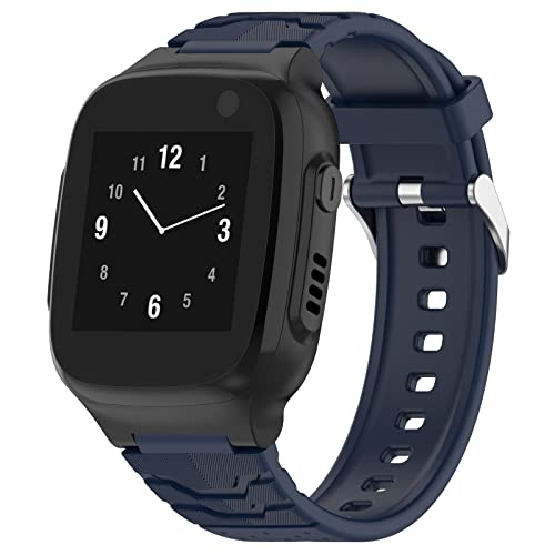 Miimall Compatible with XPLORA X5 PLAY/XPLORA X5 Strap, Soft Silicone Sport Band for Boys Girls Breathable Lightweight Waterproof Replacement Wristband Childrens Strap for XPLORA X5 PLAY-Blue
