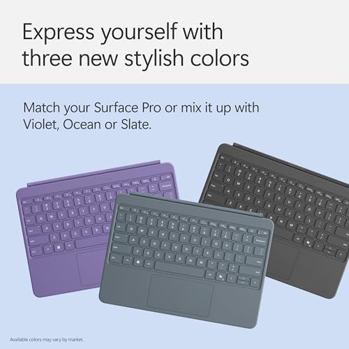 Microsoft Surface Pro Keyboard for Surface Pro 12" Device, Keyboard Only, Alcantara Material, Ocean - image 8