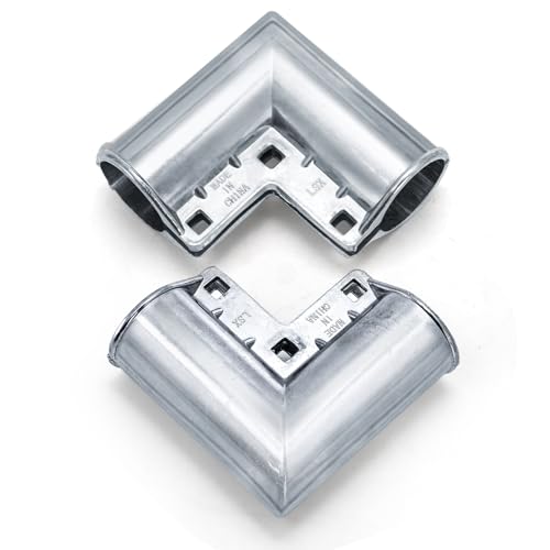 WRINGKIT 4 Pack Chain Link Fence Gate Corners 1-3/8, Aluminum Gate Elbow with Bolts, Pressed Gate Corner with 90 Degree Angle Design, Fit 1 3/8\" Outdoor Diameter Pipe, Easy to Install - Thumbnail 5