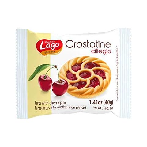 Gastone Lago Crostatine Cherry Jam Tarts, 1.41 Ounce - 6 Count Pack (Cherry) Cover