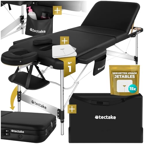 TecTake® Table de Massage Pliante Professionnelle 3 Zones...