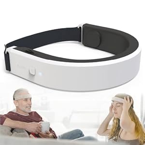 Insomnia Relief Device, Brain Care Headset, 40Hz Gamma Wave Stimulation of Near-Infrared & Bone Conduction, Improve Sleep, Enhance Concentration, Mental Relief and Relieve Stress