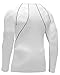 BALEAF Men's Cool Dry Skin Fit Long Sleeve Compression Shirt White Size XL
