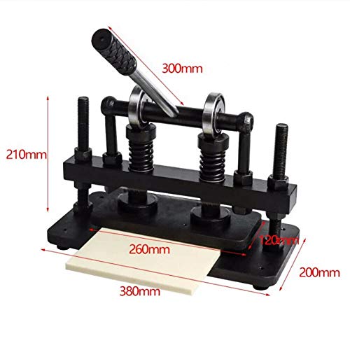 Leather Cutting Machine Double Guiding Shaft Leather Embossing Machine Leather Die Cutter Suitable for Photo Paper PVC/EVA Sheet (260MM * 120MM) - Thumbnail 2