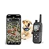 Valla inalámbrica para perros con GPS, con collar de perro, aplicación remota y gratuita, valla GPS personalizada, pitido/vibración/estática, IP67 impermeable, batería de larga duración