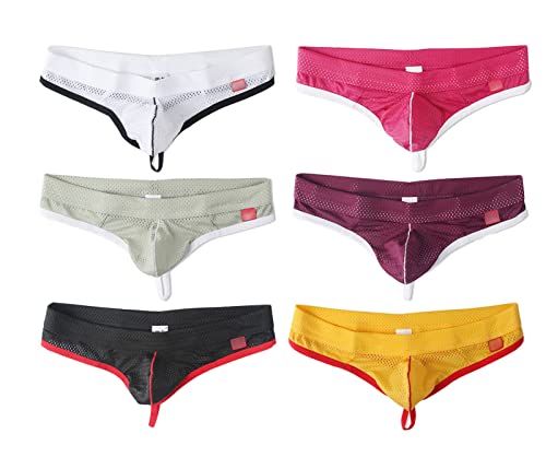 Men's Underwear Low Waist Nylon Mesh Breathable Men's Thong3