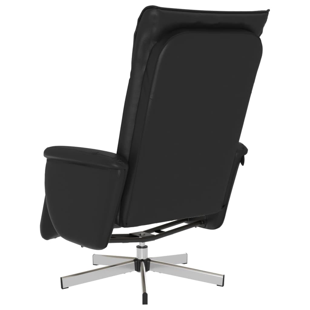 Sillón de relax con función reclinable giratorio 360°, piel