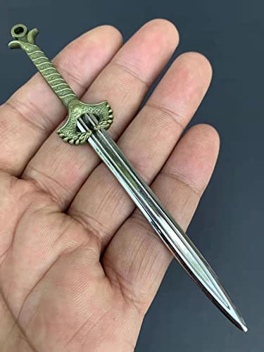 nyyuqi 1/6 Scale Metal Medieval Long Sword Weapon Model for 12'' Action Figure Custom Accessories (Bronze)