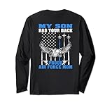 Photo Gallery mio figlio has your back proud air force mamma militare madre maglia a manica Photo Gallery mio figlio has your back proud air force mamma militare madre maglia a manica