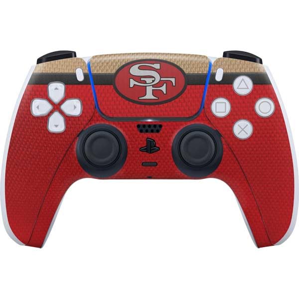 Skinit Decal Gaming Skin Compatible with PS5 Controller - Officially Licensed NFL San Francisco 49ers Vintage Design