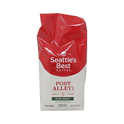 Seattle's Best Ground Coffee Post Alley No.5 Dark Roast Blend Smoky and Intense