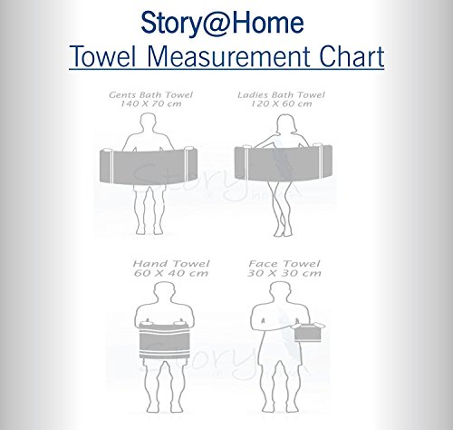 Image of Story@Home Cotton Towel Set of 6 | Hand Towel | Bath Towels | Navy Blue | 100% Cotton Soft Towel | Bath Towels for Men, Women & Kids | 450 GSM | Gym Towel | Perfect for Everyday Use