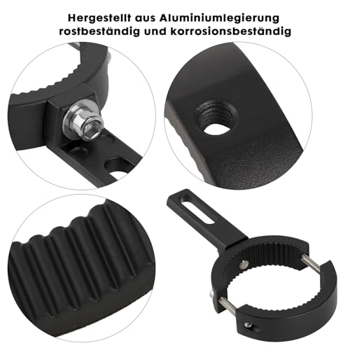 38–60mm Motorrad-Scheinwerferhalterung Halterungen, 2 Stück Verstellbare Motorrad-Lichthalterung, Universelle Halterungen für Motorrad-Scheinwerfer