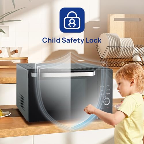 Smad Microwave Air Fryer Combo 5-IN-1 34L, 1000W Microwave, 2400W Grill, 2400W Convection Oven, Air Fry, ECO Mode, Intelligent Defrosting, Steam Clean, Deodorization, 10 Auto Menus, Child Lock - Image 8