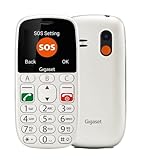Gigaset GL390 Weiss GSM - Senioren Mobiltelefon mit SOS-Notruf-Taste, großem 2, 2