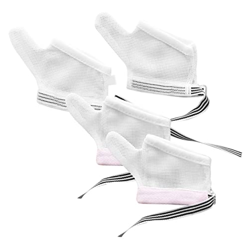 KOMBIUDA Stop Sucking Baby Finger Protector Glove 2 Pack Breathable Sucking Gloves for Boys and Girls Nail Biting Stop Guard for Toddlers