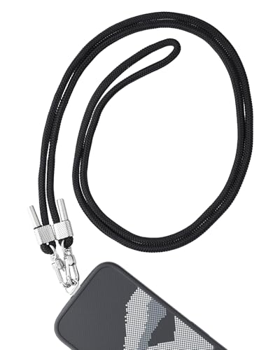 AHABIPERS Cordon Telephone Portable, Longueur Réglable Cordon Collier Laniere Portable pour iPhone, Nylon Tour de Cou Telephone Universelle Compatible avec...