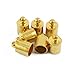 30 x Golden Plated Brass Barrel End Caps 6mm Kumihimo/Ratta?il/Cord HA01401