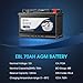 EBL Platinum AGM Battery BCI Group 48R - 12v 70ah H6 Size 48R Automotive Battery, 120RC, 760CCA