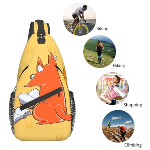 Mochila unisex con diseño de girasoles y zorros miniatura 6