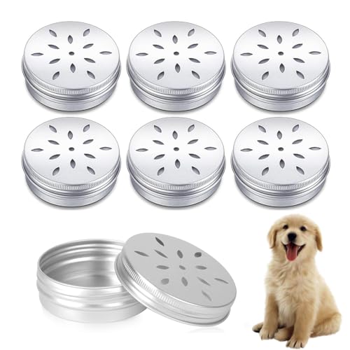 FOMIYES 6 Piezas Caja De Olores para Adiestramiento Canino Perro Aceite De Trufa Estuche De Entrenamiento De Olores Latas De Trabajo con Aroma De Caja De Embalaje Aluminio Trabaja Portátil