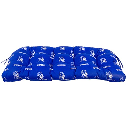 Image of College Covers Everything Comfy Duke Blue Devils Indoor Outdoor Settee Loveseat Bench Cushions