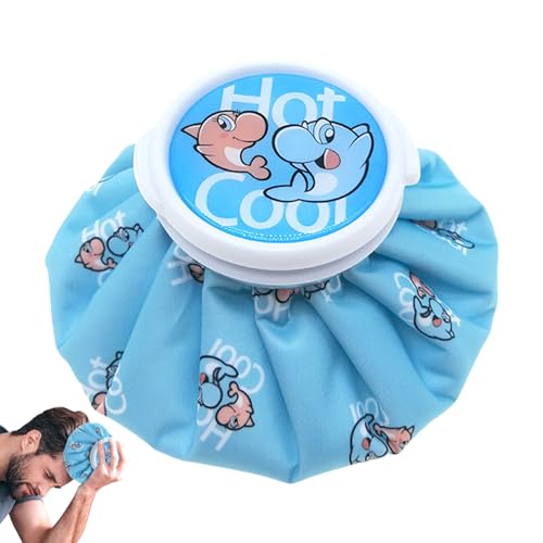 Reusable Ice Bag - 6 Inch Cold Water Bag, Waterproof Warm Compress Pouch, No-Leak Pouch For Sports, Knee, Head, Leg, Wrist, And Hand, Fast For Bruises And Swelling