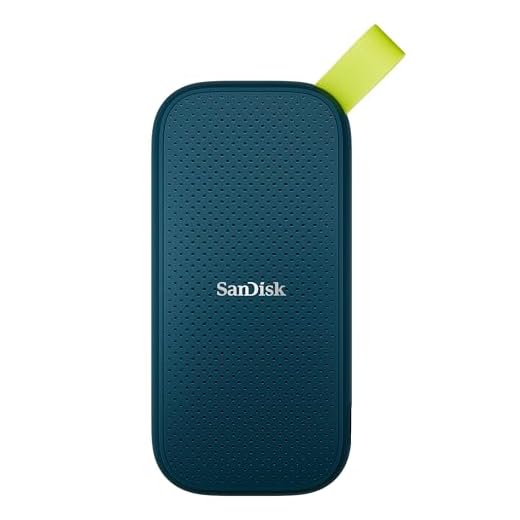 SanDisk Portable SSD 2 TB (Externe SSD 2,5 Zoll, bis zu 800 MB/s Lesen, Robustes Laufwerk bis zu 2 m, robuste Befestigungsschlaufe aus strapazierfähigem Gummi) Monterey