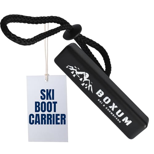 Boxum Ski Boot Carrier Strap with Thermoplastic T-Handle with Nylon Cord