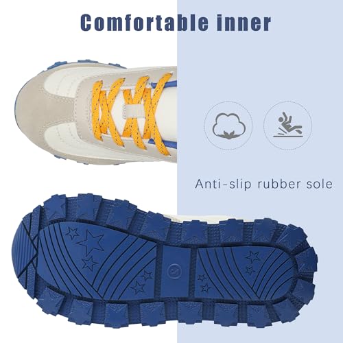 HOMEHOT Unisex-Child Sneaker Gilrs Boys Running Shoes Lace-up (Toddler,Big Kids, Little Kids)2