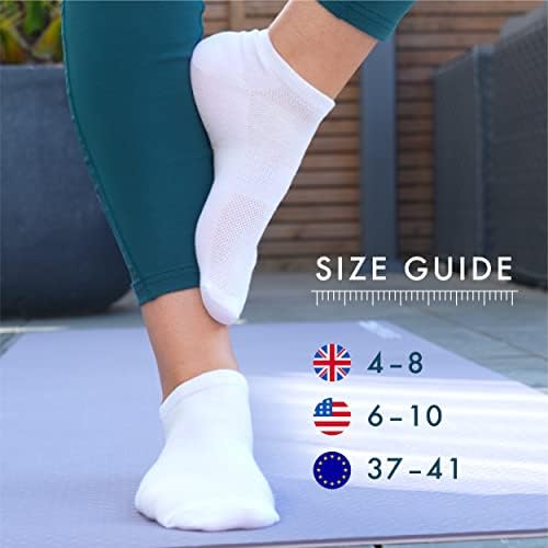 All Things Accessory Bamboo Socks, 3 Pairs Womens Trainer Socks, Ankle