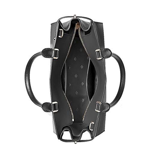 Kate Spade Staci Medium Satchel Crossgrain Leather Black #TOP3
