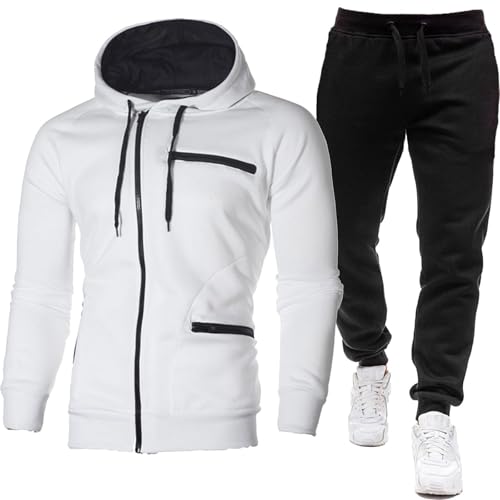 Combinaison de sport chemise homme manches longues confortable en coton