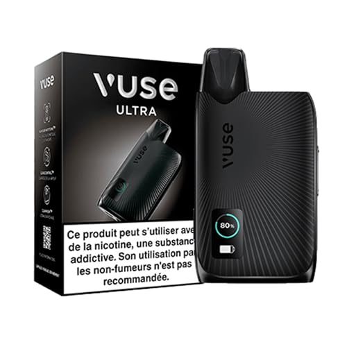 Vuse Ultra Cigarette Électronique – Kit Complet Vapoteuse Electronique Rechargeable avec Batterie Longue Durée, Vapeur Réglable, Cigarettes...