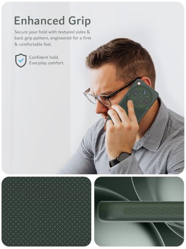 Image of TUDIA MergeGrip Designed for Oppo Find X9 Ultra Case (2026), [Military Grade Drop Tested] Dual Layer Slim Rugged Heavy Duty Shockproof Protective Phone Cover (Pine Green, MagSafe Compatible)