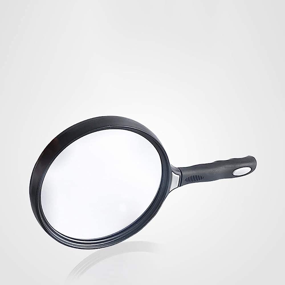 Lente d'Ingrandimento Portatile Professionale 5X per Gioielli, Lente d'Ingrandimento Portatile per Leggere giornali e Gioielli/Nero