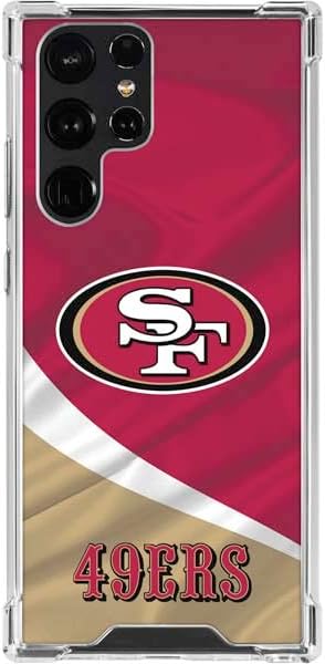 Skinit Clear Phone Case Compatible with Galaxy S23 Ultra - Officially Licensed NFL San Francisco 49ers Design