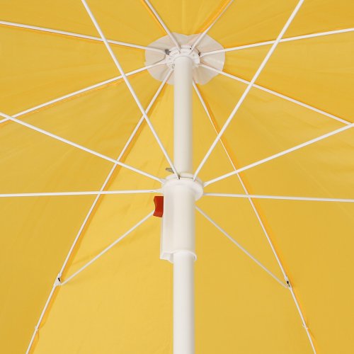 MIADOMODO - Sombrilla de Playa Amarilla 140 cm